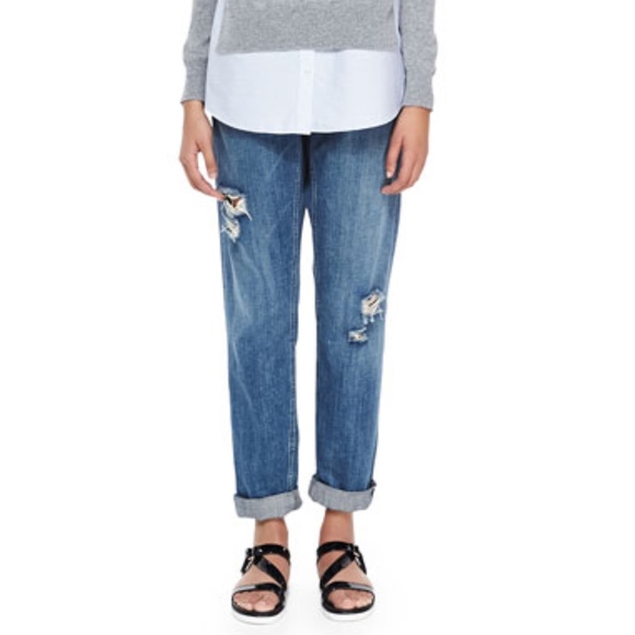 Theory Denim - Theory Tatiyana Distressed Jeans Straight Leg 27